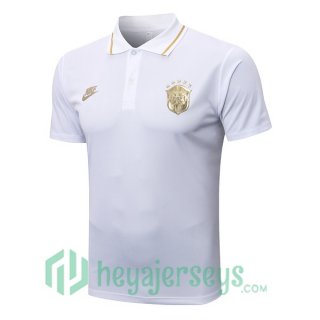 Brazil Polo Jersey White 2022/2023