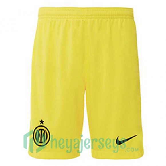 Inter Milan Soccer Shorts Third Yellow 2022/2023