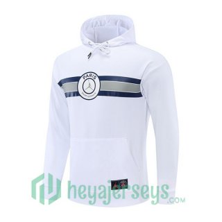 JORDAN Paris Saint Germain Training Sweatshirt Hoodie White 2022/2023
