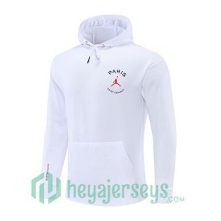 JORDAN Paris Saint Germain Training Sweatshirt Hoodie White 2022/2023