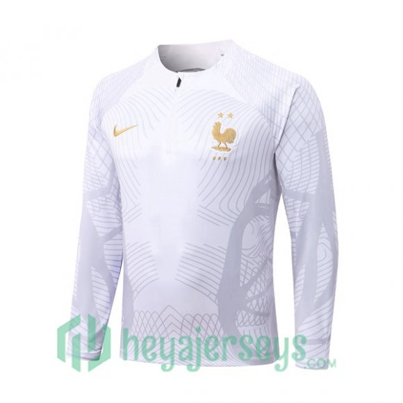 France Training Sweatshirt White 2022/2023