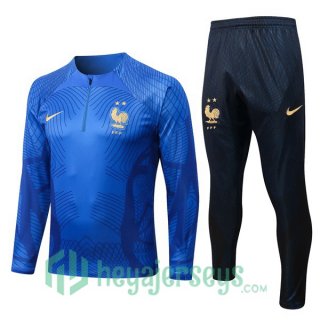 France Training Tracksuit Blue 2022/2023