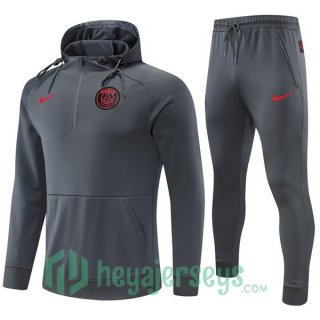 Paris Saint Germain Training Tracksuit Hoodie Grey 2022/2023