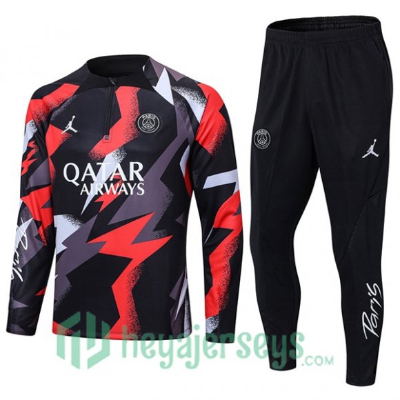 FC Barcelona Training Jacket Suit Red Grey 2022/2023