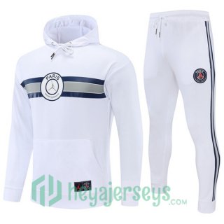 JORDAN Paris Saint Germain Training Tracksuit Hoodie White 2022/2023