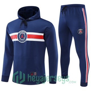 JORDAN Paris Saint Germain Training Tracksuit Hoodie Blue 2022/2023