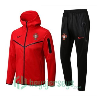 Portugal Training Tracksuit Hoodie Red 2022/2023