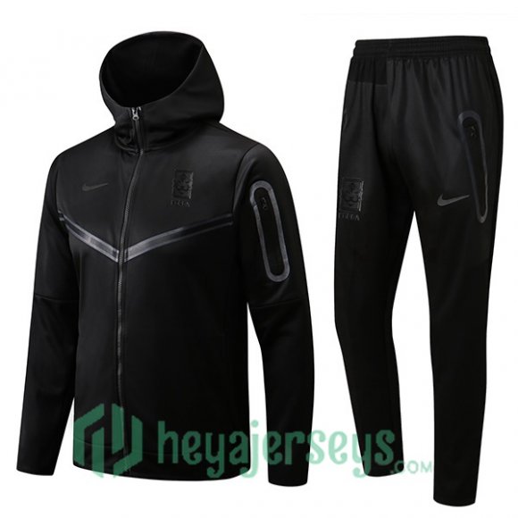 South Korea Training Tracksuit Hoodie Black 2022/2023