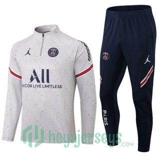 JORDAN Paris Saint Germain Training Jacket Suit Grey 2022/2023