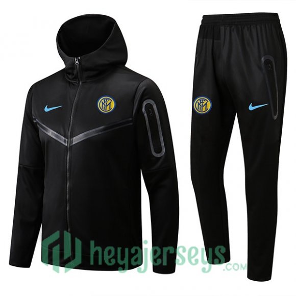 Inter Milan Training Tracksuit Hoodie Black 2022/2023