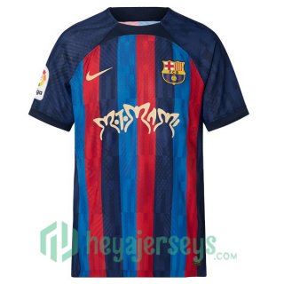 FC Barcelona Soccer Jersey Home Rosalía Motomami Red Blue 2022/2023