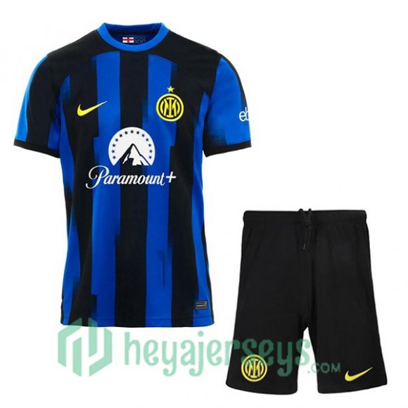 Inter Milan Kids Soccer Jersey Home Blue 2023/2024