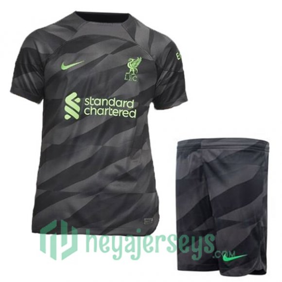 FC Liverpool Kids Soccer Jersey Goalkeeper Black 2023/2024