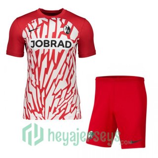 SC Fribourg Kids Soccer Jersey Home Red 2023/2024