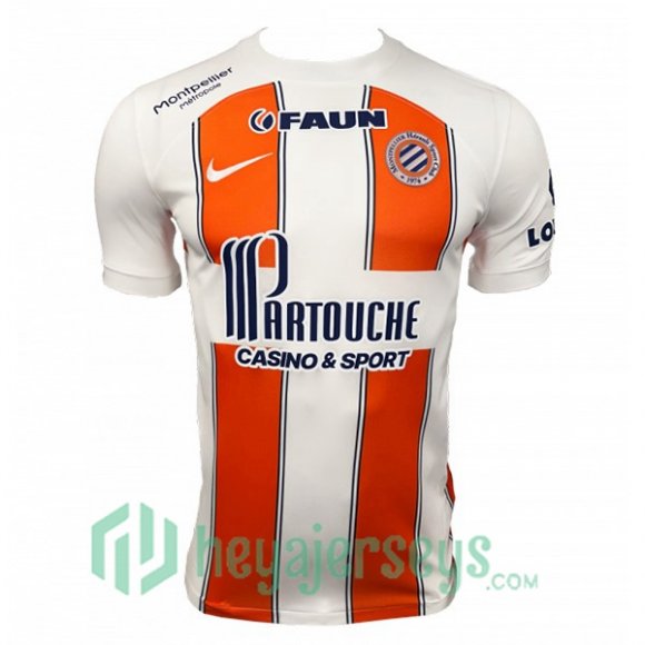 Montpellier HSC Soccer Jersey Away White Orange 2023/2024