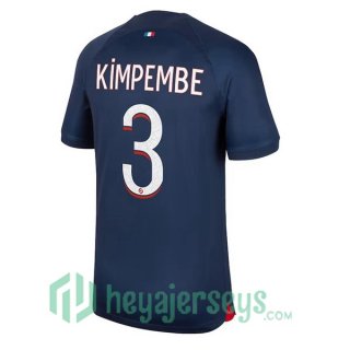 Paris PSG (Kimpembe 3) Soccer Jersey Home Royal Bluee 2023/2024