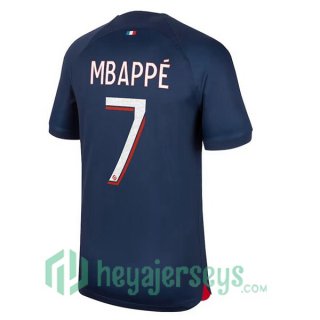 Paris PSG (Mbappé 7) Soccer Jersey Home Royal Bluee 2023/2024