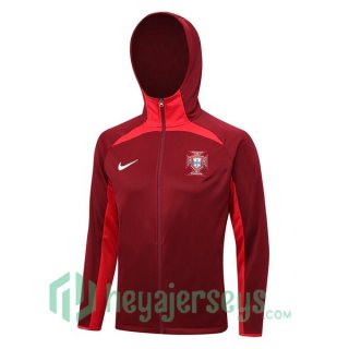 Portugal Training Jacket Hoodie Red 2023/2024