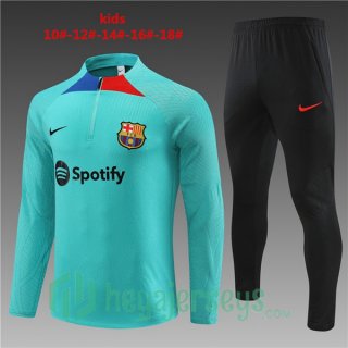 FC Barcelona Kids Training Tracksuit Suit Blue 2023/2024