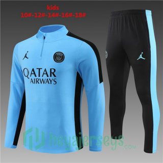 JORDAN Paris PSG Kids Training Tracksuit Suit Blue 2023/2024