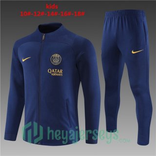 Paris PSG Kids Training Jacket Suit Royal Bluee 2023/2024