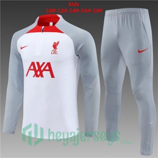 FC Liverpool Kids Training Tracksuit Suit White 2023/2024