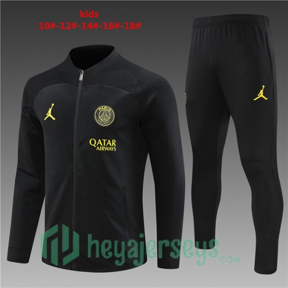 Paris PSG Kids Training Jacket Suit Black 2023/2024