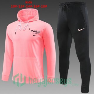 Paris PSG Kids Training Tracksuit Hoodie Pink 2023/2024
