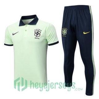 Brazil Soccer Polo + Pants Green 2023/2024