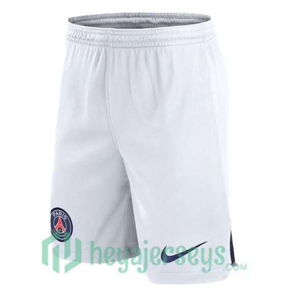 Paris PSG Soccer Shorts Away White 2023/2024