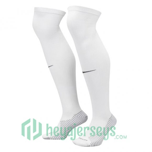 Paris PSG Soccer Socks Away White 2023/2024