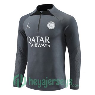 JORDAN Paris PSG Training Sweatshirt Grey 2023/2024
