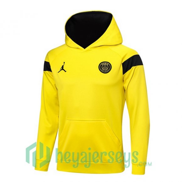 Paris PSG Training Sweatshirt Hoodie Yellow 2023/2024