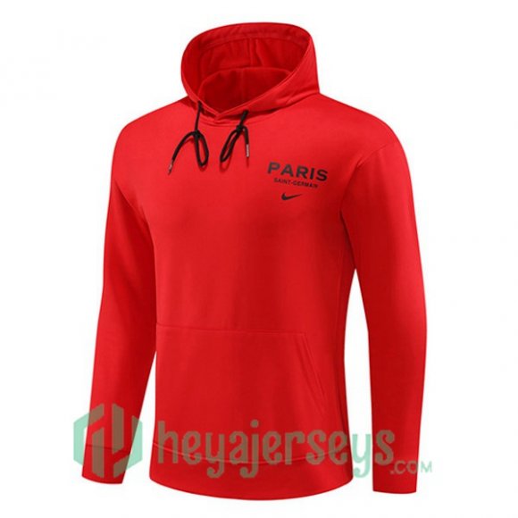 Paris PSG Training Sweatshirt Hoodie Red 2023/2024