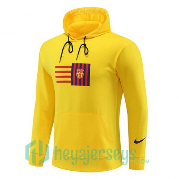 FC Barcelona Training Sweatshirt Hoodie Yellow 2023/2024