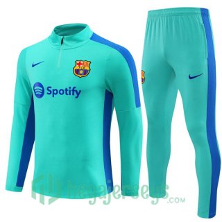 FC Barcelona Training Tracksuit Suit Cyan 2023/2024