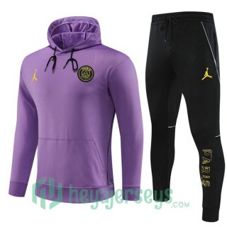 JORDAN Paris PSG Training Tracksuit Hoodie Purple 2023/2024