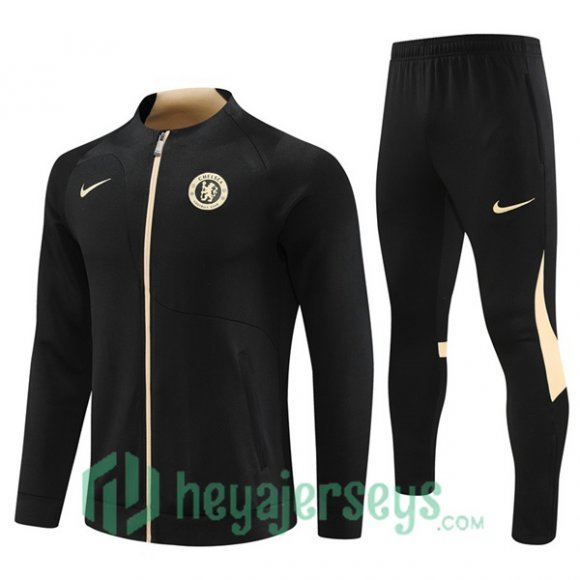 FC Chelsea Training Jacket Suit Black 2023/2024