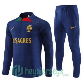 Portugal Training Tracksuit Suit Royal Bluee 2023/2024