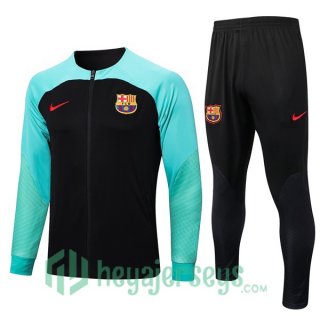 FC Barcelona Training Jacket Suit Black Green 2023/2024