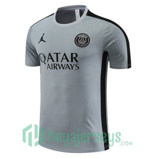 JORDAN Paris PSG Training T Shirt Grey 2023/2024