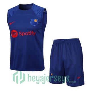 FC Barcelona Soccer Vest + Shorts Blue 2023/2024