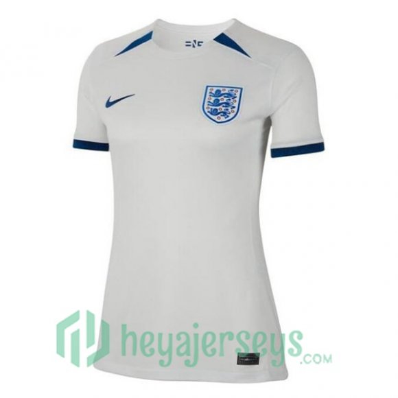 England Womens Soccer Jersey Home White 2023/2024