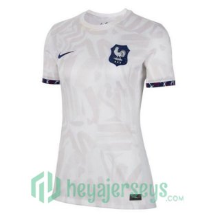 France Womens Soccer Jersey Away White 2023/2024