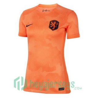 Netherlands Womens Soccer Jersey Home Brown 2023/2024