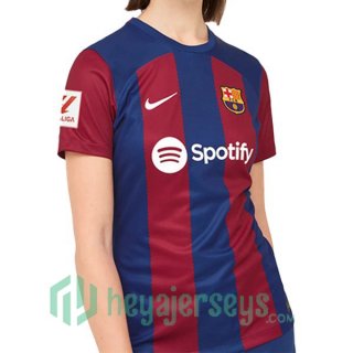 FC Barcelona Womens Soccer Jersey Home Blue Red 2023/2024