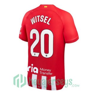 Atletico Madrid (Witsel 20) Soccer Jersey Home Red 2023/2024