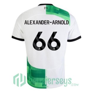 FC Liverpool (ALEXANDER-ARNOLD 66) Soccer Jersey Away White Green 2023/2024