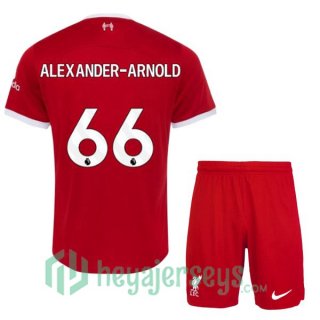 FC Liverpool (ALEXANDER-ARNOLD 66) Kids Soccer Jersey Home Red 2023/2024