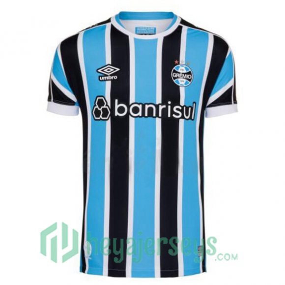 Gremio Soccer Jersey Home Black Blue 2023/2024